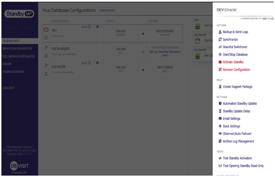 StandbyMP interface 