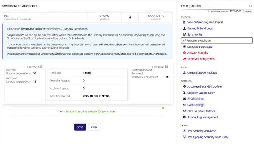 Switchover Database